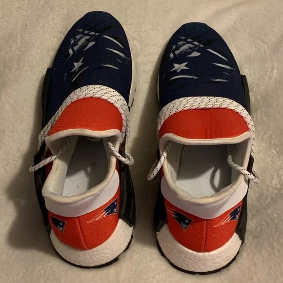 New England Patriots Red, White & Blue Size 45 so 11, 11.5, 12 Shoes - Picture 3 of 11